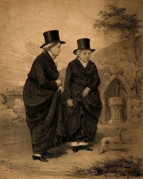 Sarah Ponsonby and Lady Eleanor Butler, known as the the Ladies of Llangollen Wellcome. Wikipedia